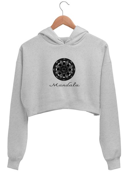 Mandala  Crop Hoodie