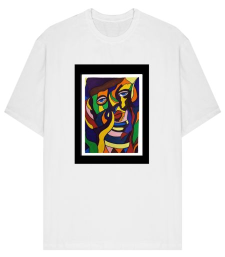 Art is chaos taking shape Front-Printed Oversized T-Shirt