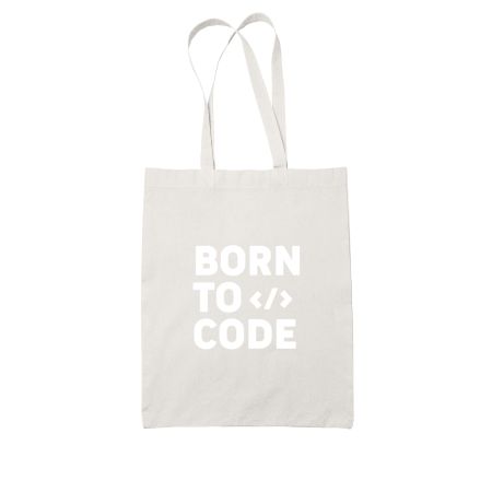 born to code White Tote Bag