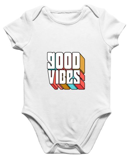 Positive mind lettering style  Onesie