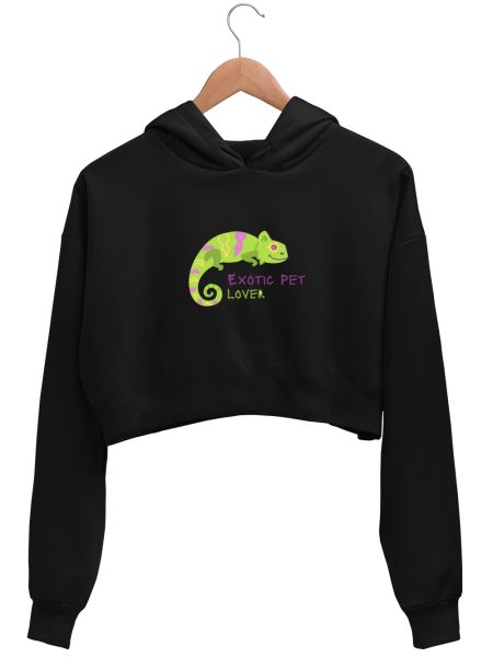 Exotic Pet Lover Crop Hoodie