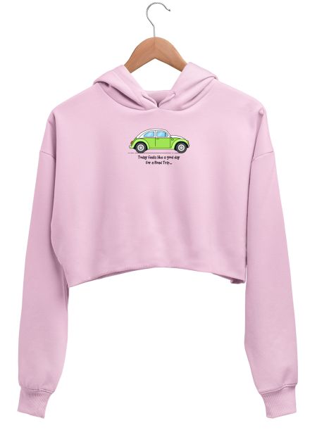 ROAD TRIP Crop Hoodie