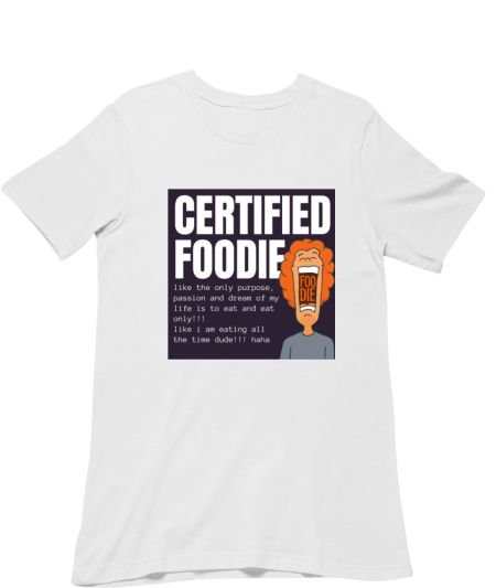 CERTIFIED FOODIE PRINT Classic T-Shirt