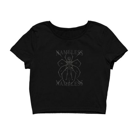 Nameless band shirt Crop Top