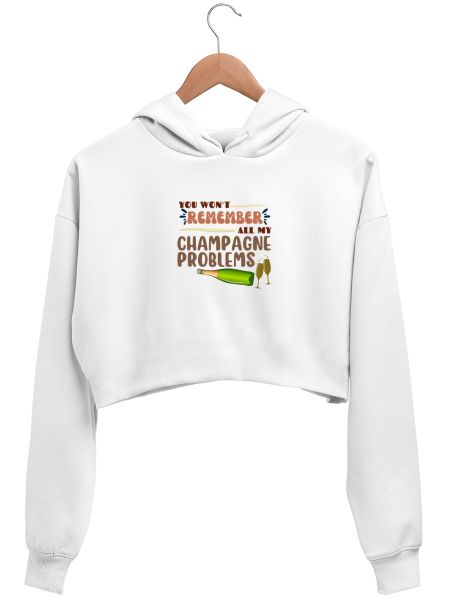 Taylor Swift Champagne Problem Crop Hoodie