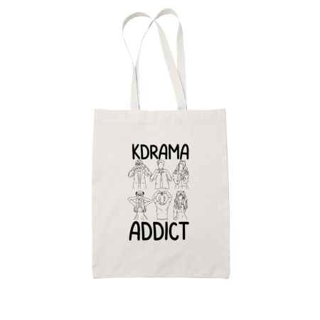 Kdrama addict White Tote Bag