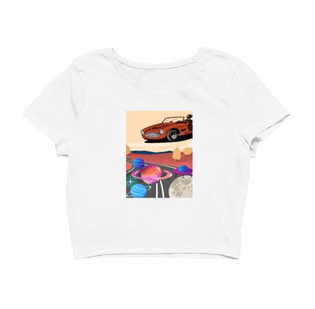 Retro Futurism Crop Top