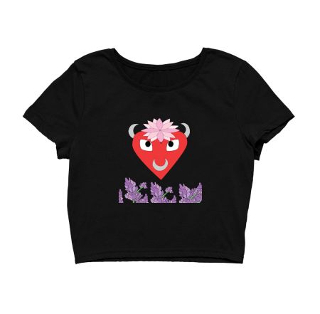 Cute Satan -Devil heart  Crop Top