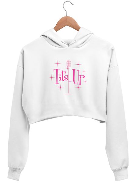 Tits Up - Mrs. Maisel Crop Hoodie