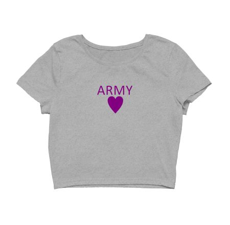 BTS Army love Crop Top