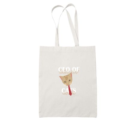 CEO of Cats White Tote Bag