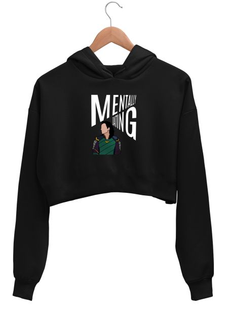 Mentally Dating Loki (Light) Crop Hoodie