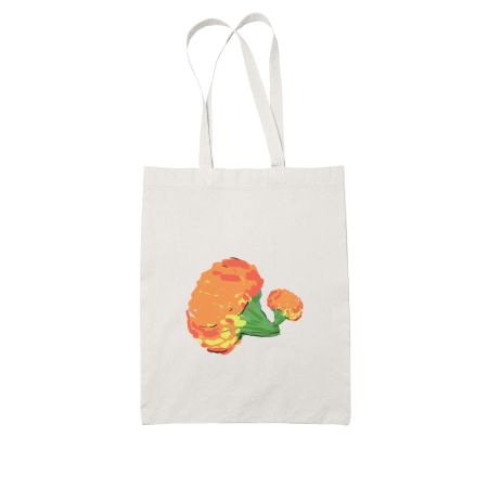 Zendu Marigold Flower White Tote Bag