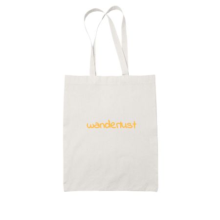 Wanderlust White Tote Bag