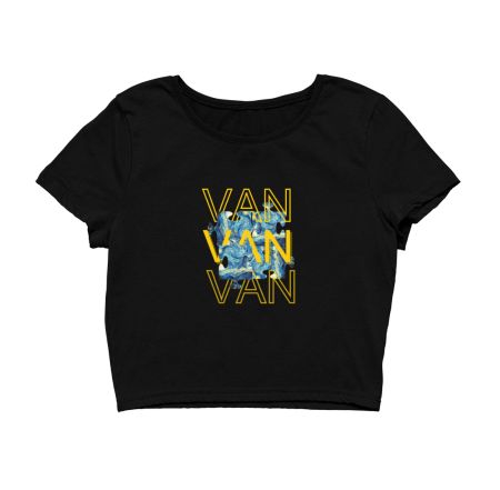 van gogh Crop Top