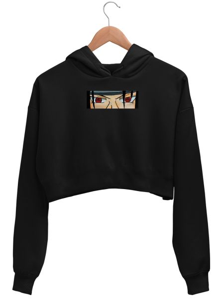 Itachi Uchiha Eyes Crop Hoodie