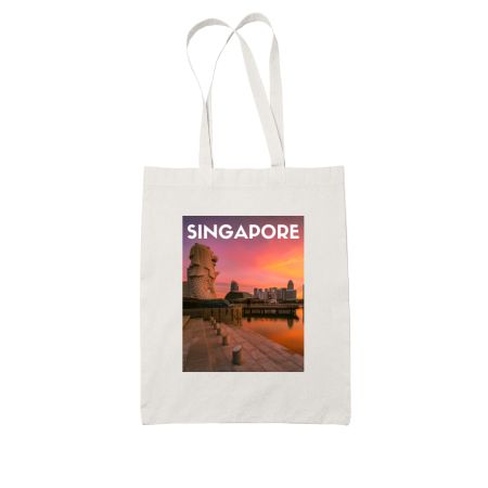 Singapore - Travel Series White Tote Bag