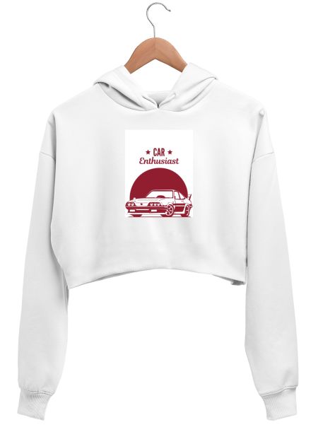 Car Enthusiast Crop Hoodie