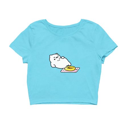 Tubbs the Cat Neko Atsume Crop Top Frankly Wearing