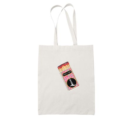 Strike a Light Matchbox White Tote Bag