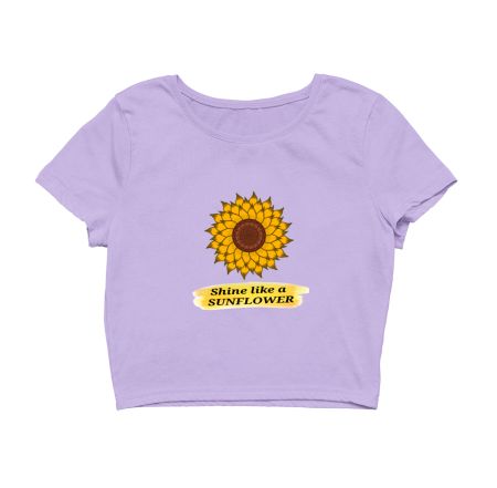 Sunflower Mandala Crop Top