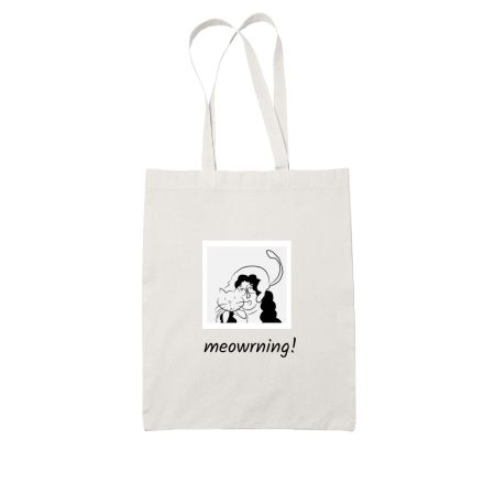 Meowrning! White Tote Bag