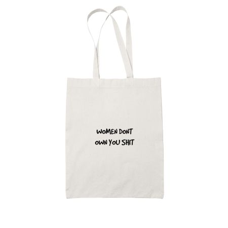 WOMAN UP White Tote Bag