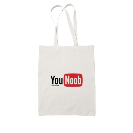 Noob White Tote Bag