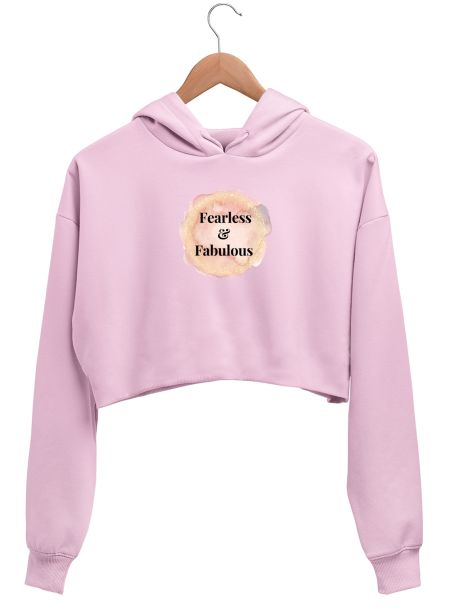 Fearless and Fabulous Crop Hoodie