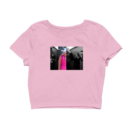 Barbie/ Oppenheimer tee Crop Top