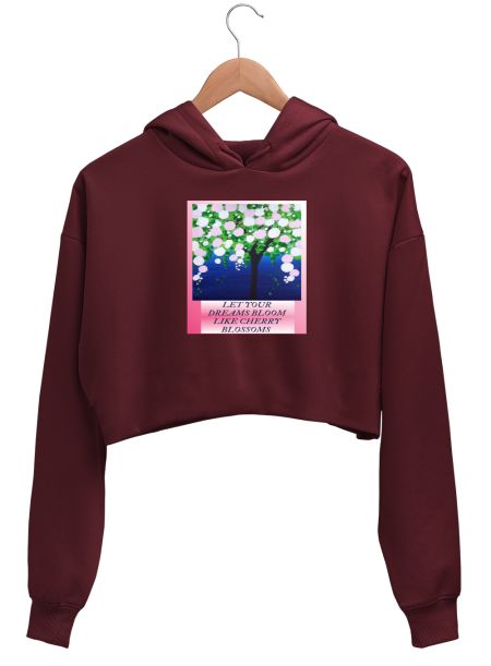 Cherry Blossom  Crop Hoodie