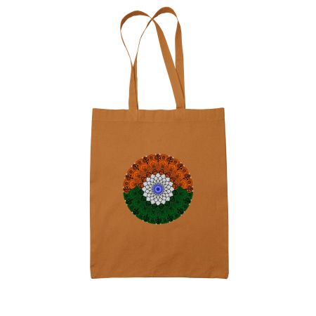 Tiranga Art Colored Tote Bag