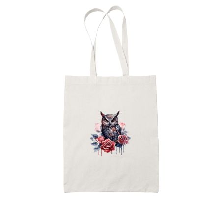 Bloody Owl White Tote Bag