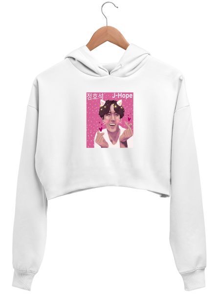 Joyful J-Hope BTS Crop Hoodie