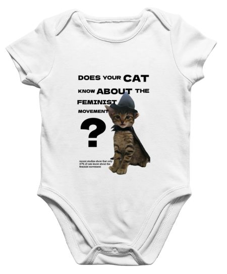 feminist cat Onesie