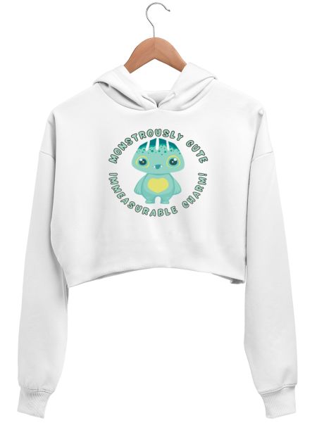 Monster are Cute Friends Crop Hoodie