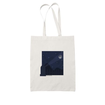 Moongazing Telescope Tote Bag