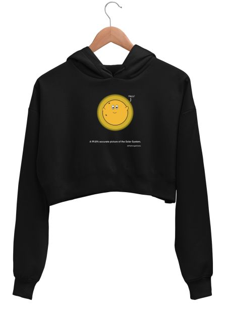 Accurate Solar System Crop Hoodie
