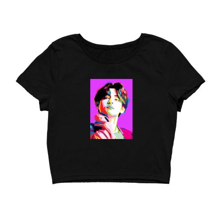 V (BTS) - Pop art Crop Top