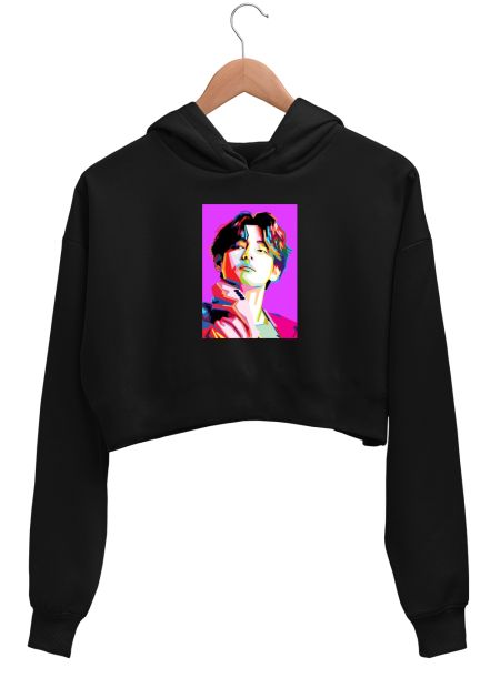 V (BTS) - Pop art Crop Hoodie