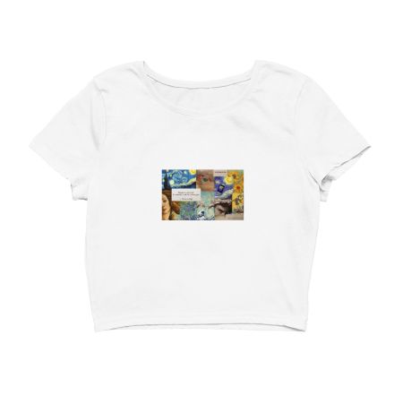 Van Gogh art  Crop Top