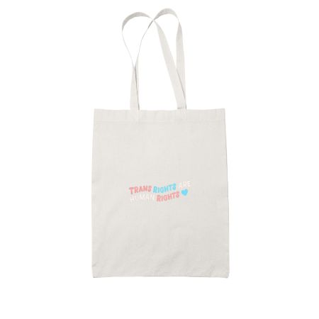 Trans Rights White Tote Bag