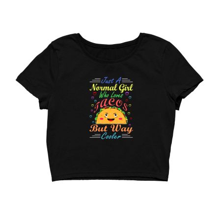 Vintage Taco Design Gift For Daughter Or A Friend Crop Top