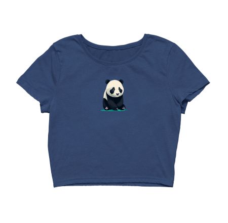 Cute Panda Crop Top