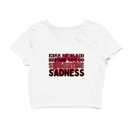 Lana Del Rey Born to Die lyric Crop Top