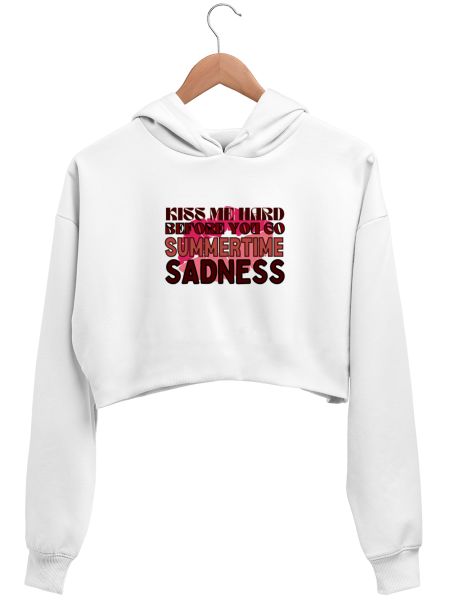 Lana Del Rey Born to Die lyric Crop Hoodie