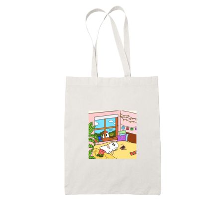 Ghosty Blues White Tote Bag