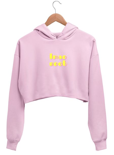 Lmao NOOB Crop Hoodie