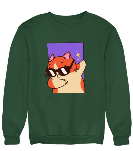 Sunglass Swagger: Dabbing Cat  Sweatshirt