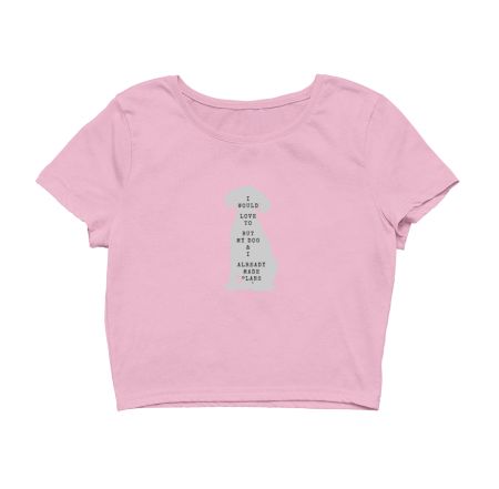 Dogs Plans Crop Top